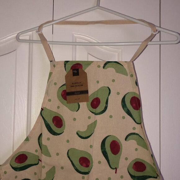 Mabelle Home Collection Avocado Print Cotton Apron - Picture 2 of 7